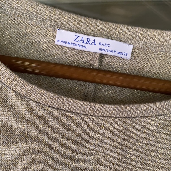 Zara Metallic Crop Blouse - Picture 6 of 7